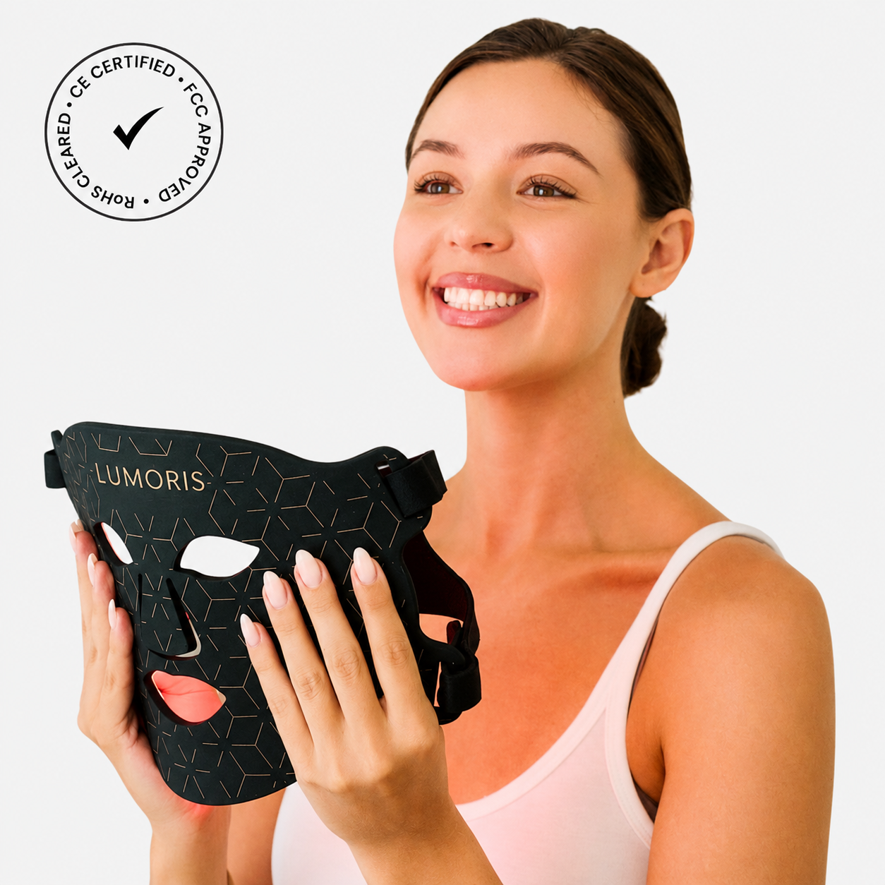 Get Lumoris Radiance Pro LED Light Therapy Face Mask