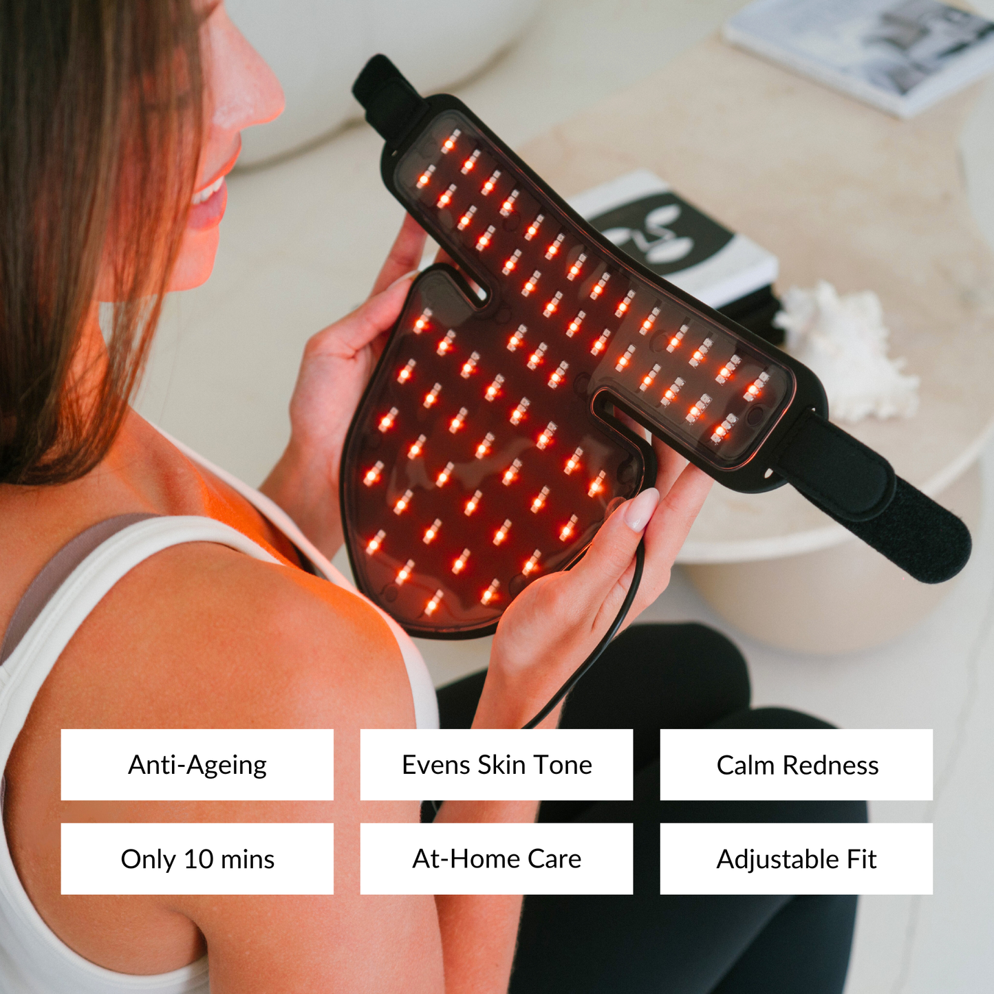 Get Lumoris Radiance Pro LED Neck & Décolletage Mask