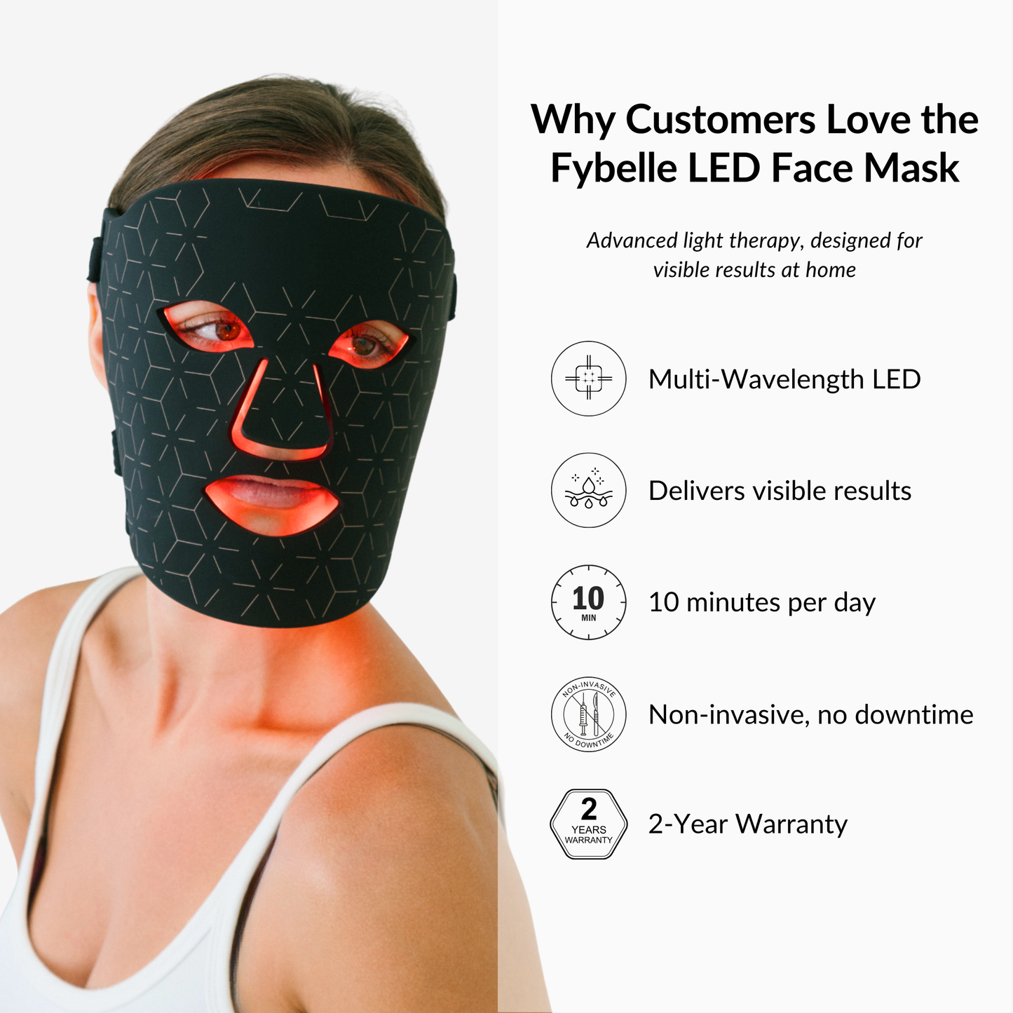 Get Lumoris Radiance Pro LED Light Therapy Face Mask