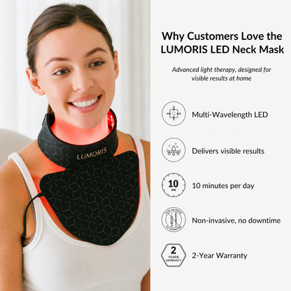 Get Lumoris Radiance Pro LED Neck & Décolletage Mask